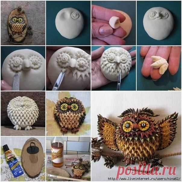 Совушка из теста. Рецепт соленого теста