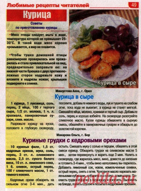 Курица в сыре. Куриные грудки с кедровыми орехами