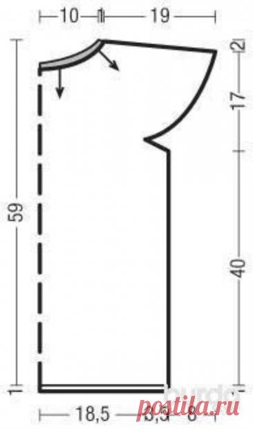 White pullover with short sleeves