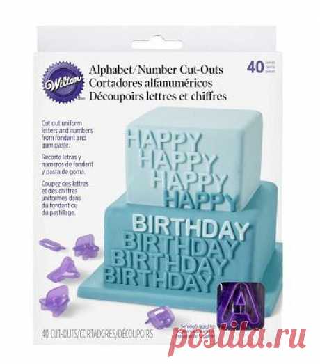 Набор форм для вырезания "Алфавит и цифры" Wilton | Интернет-магазин formochki.ru