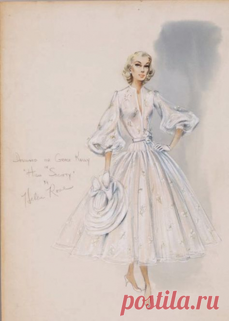 Fashion Illustration Vintage Hollywood Glamour Helen Rose