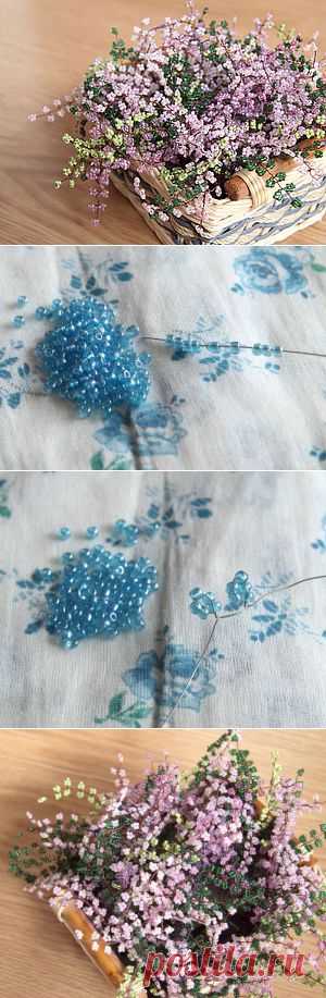 Корзина с вереском - Ярмарка Мастеров - ручная работа, handmade