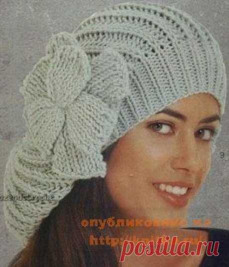 Вязаный берет на сайте вязание спицами knitka.ru. И другие вязаные береты в рубрике Вязание для женщин, Вязание для женщин