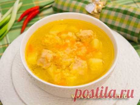 Суп с индейкой и пшеном