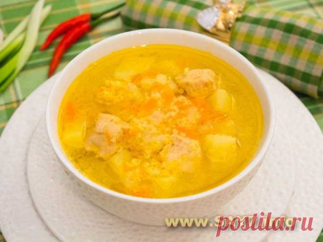 Суп с индейкой и пшеном