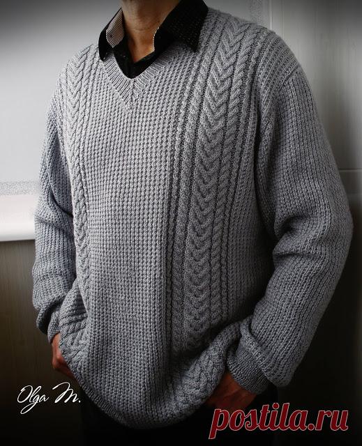 Мужской пуловер 