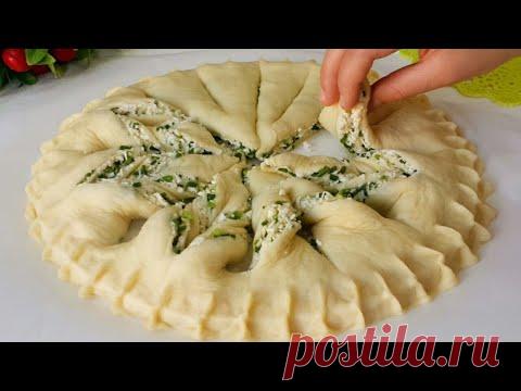 ПРОСТО СВОРАЧИВАЕМ ЭФФЕКТ НЕОПИСУЕМЫЙ!ШИКАРНЫЙ ПИРОГ С НЕОБЫЧНОЙ НАЧИНКОЙ/СДОБНЫЙ ПИРОГ КЧАЮ/MAZZALI