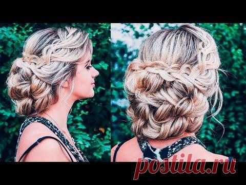 ПРИЧЕСКА НА ДЛИННЫЕ ВОЛОСЫ. Пучок из локонов. LOZNITSA