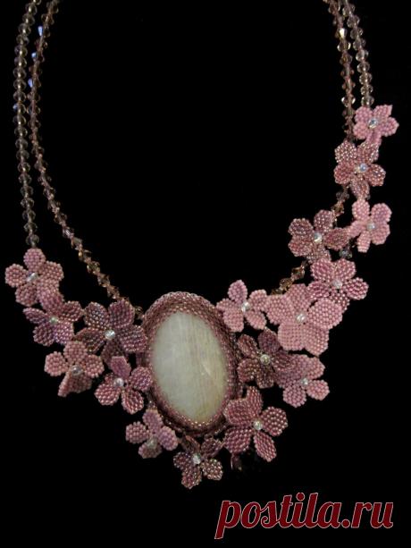 Розовая дымка | biser.info - всё о бисере и бисерном творчестве