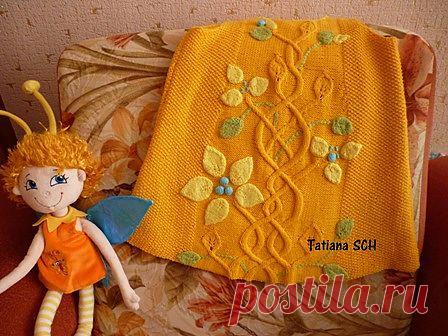 Сарафан спицами "Сказочный лес".