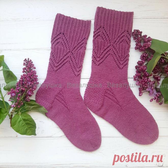 2 моих любимых узора для уплотнения и утолщения пятки в носках | Вязалушка | Дзен
