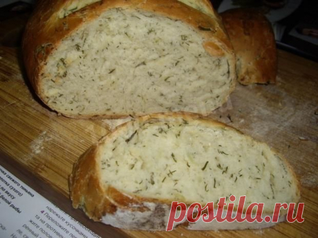 Луковый хлеб с укропом