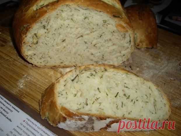 Луковый хлеб с укропом