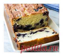 Творожно лимонный пирог с черникой или смородиной