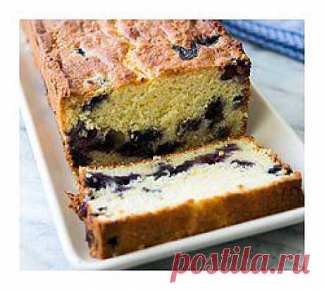 Творожно лимонный пирог с черникой или смородиной