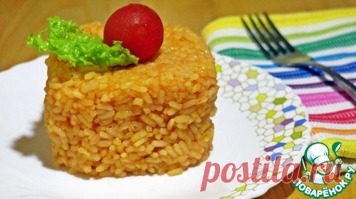 Гарнир "Томатный рис с сыром" - кулинарный рецепт
