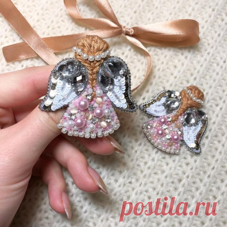 Броши. Вышивка бисером