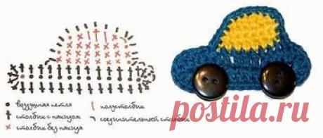 Вязанные аппликации крючком
