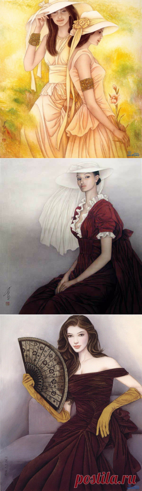 Женский образ в работах Feng Chang Jiang. 2 часть.