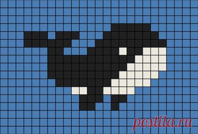 A pixel art template of the Orca whale.

From Susan Guinto Imagenes Cuadriculadas, Arte Píxeles Minecraft, Cuadriculado, Pixelados, Tapiz De Ganchillo, Cuadricula Para Dibujar, Patrón De Píxeles, Cuadrícula, Patrón De Punto