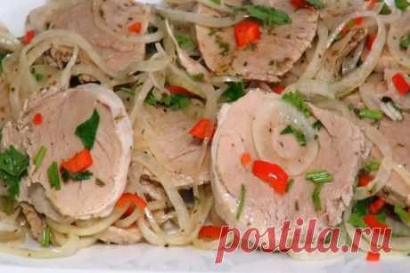 Супер закуска из мяса и маринованного лука