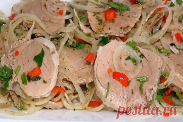 Супер закуска из мяса и маринованного лука