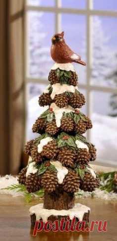 Pine Cone Ornaments | Рождественские Елки, Деревья и Рождество