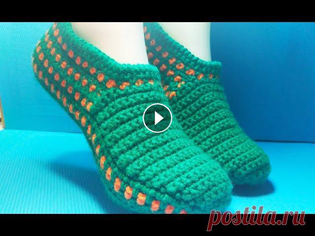 #639 ТЕПЛЫЕ ТАПОЧКИ, СВЯЗАННЫЕ  КРЮЧКОМ ОТ ПОДОШВЫ. МАСТЕР КЛАСС. #639 ТЕПЛЫЕ ТАПОЧКИ, СВЯЗАННЫЕ КРЮЧКОМ ОТ ПОДОШВЫ. МАСТЕР КЛАСС....