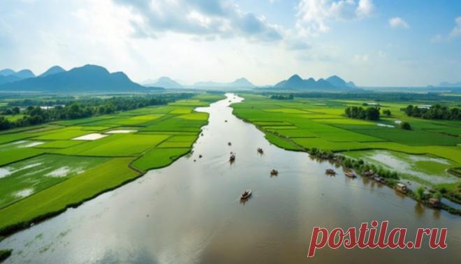 Лонгсьен — город на воде, где жизнь течёт размеренно, как Меконг
