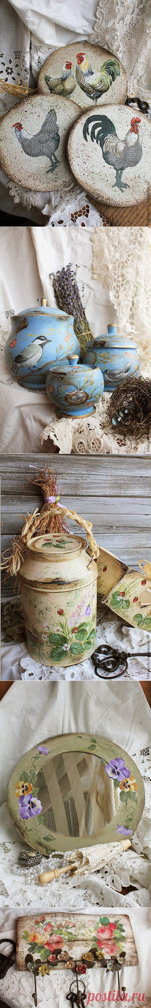 Декупаж, роспись мебели и предметов интерьера.