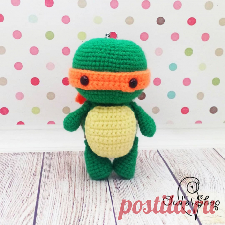 СХЕМА вязания черепашки-ниндзя амигуруми #схемыамигуруми #амигуруми #вязанаяигрушка #игрушкикрючком #вязанаячерепаха #amigurumipattern #crochetpattern #amigurumiNinjaTurtle #crochetNinjaTurtle