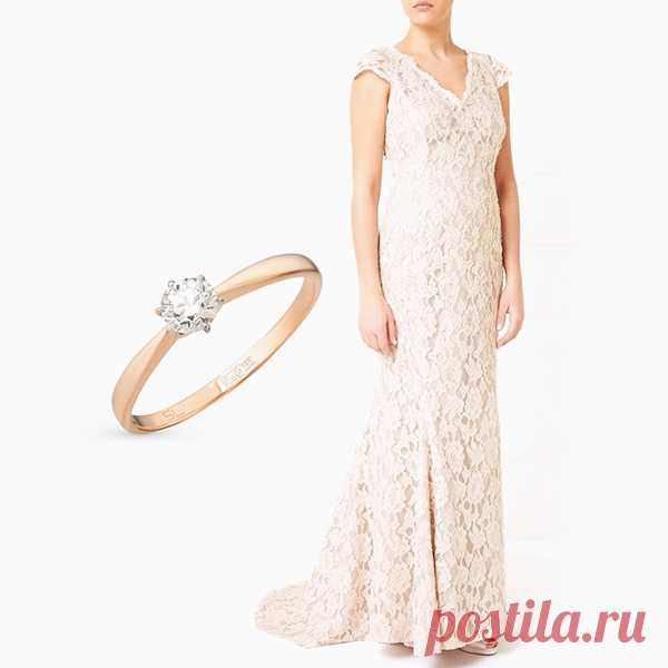 Обручальное кольцо и свадебное платье – 6 стильных сочетаний