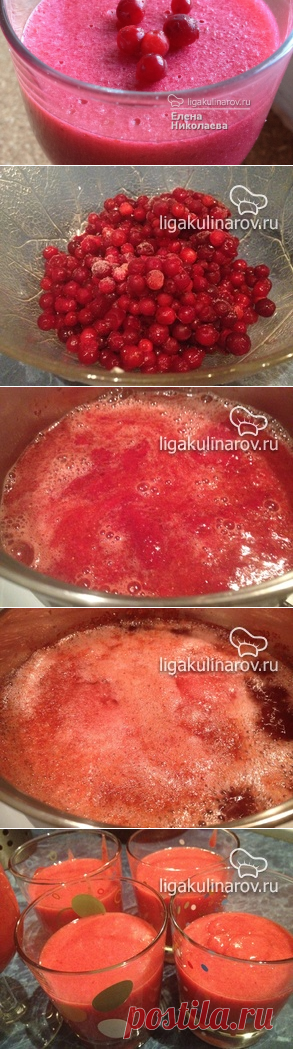 Ягодный мусс на манке - рецепт пошаговый с фото