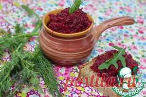 Икра из свеклы в мультиварке - кулинарный рецепт