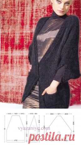 Вязание крючком и спицами - Жакет с карманами