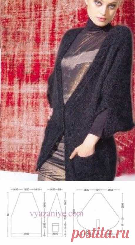 Вязание крючком и спицами - Жакет с карманами