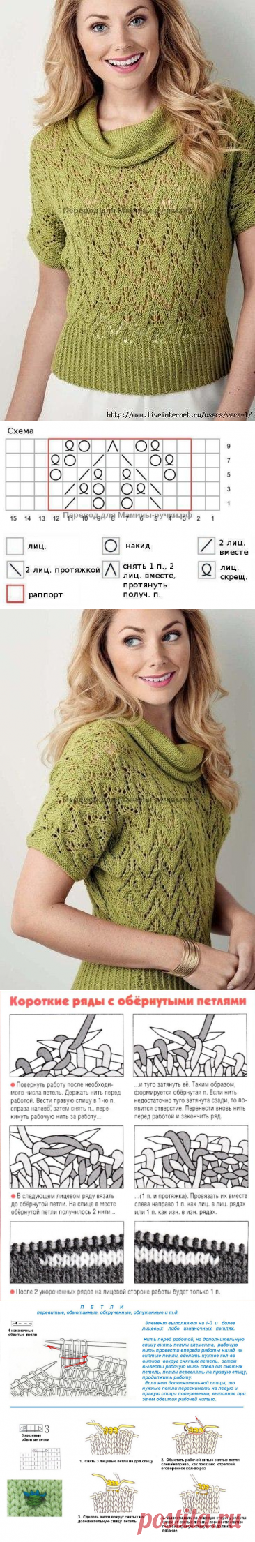 ​Ажурный топ с треугольными узорами — Сделай сам, идеи для творчества - DIY Ideas