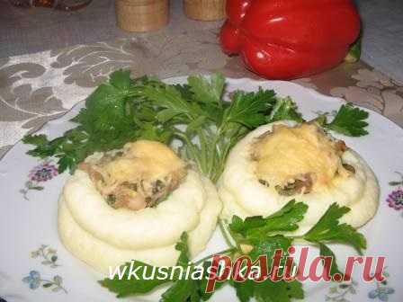 гнезда из картофельного пюре | Кулинарные рецепты вкусно
