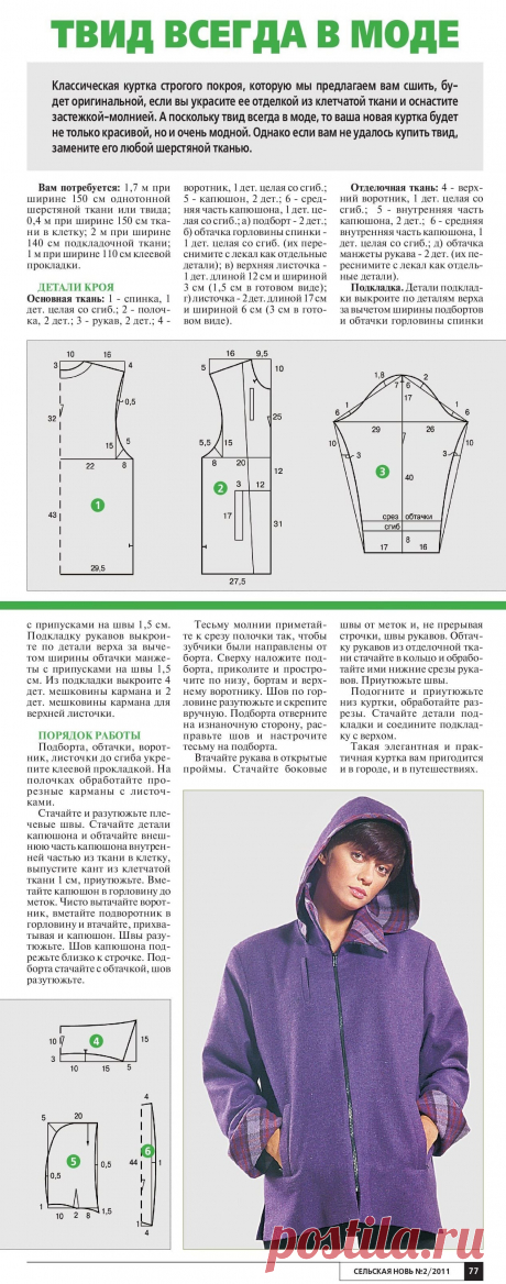 Классическая куртка из твида