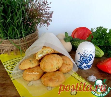 "Ленивые" булочки с яйцом и зеленью - кулинарный рецепт