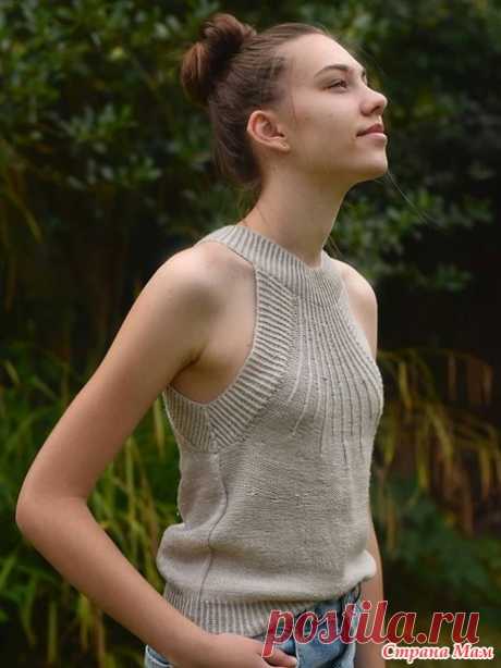 Топ Radiating от Zanete Knits. Спицы. - ВЯЗАНАЯ МОДА+ ДЛЯ НЕМОДЕЛЬНЫХ ДАМ - Страна Мам