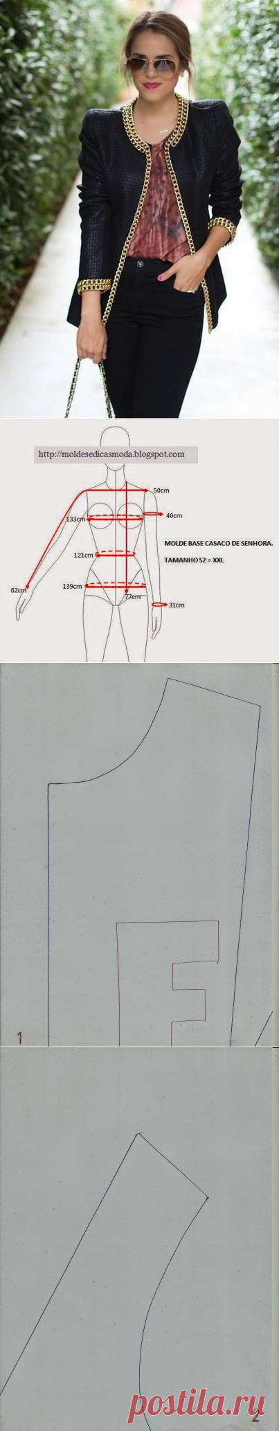 Пресс-формы ПАЛЬТО LADY T - ~ 52 = XXL Пресс-формы Мода для измерения