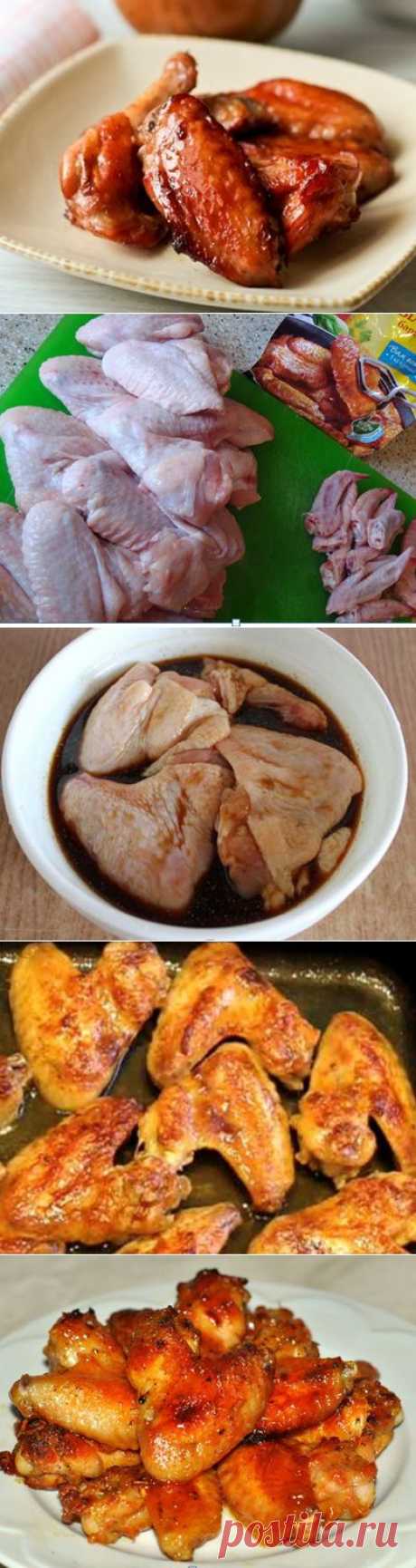 Вкусные куриные крылышки в медово-соевом соусе | Рецепты моей мамы