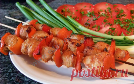 ШАШЛЫК ИЗ ИНДЕЙКИ В КЕФИРНОМ МАРИНАДЕ