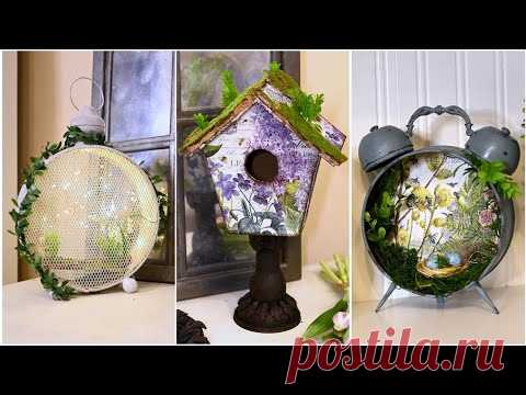 Красота из мусорного ведра!/ Стильный весенний декор из одноразовых упаковок