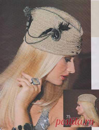 Стильная пилотка крючком с выкройкой — как связать или сшить | Мой Милый Дом
