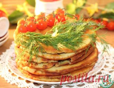 Пузырчатые лепешки с мясной начинкой – кулинарный рецепт