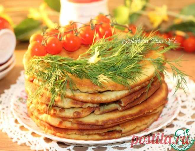 Пузырчатые лепешки с мясной начинкой – кулинарный рецепт