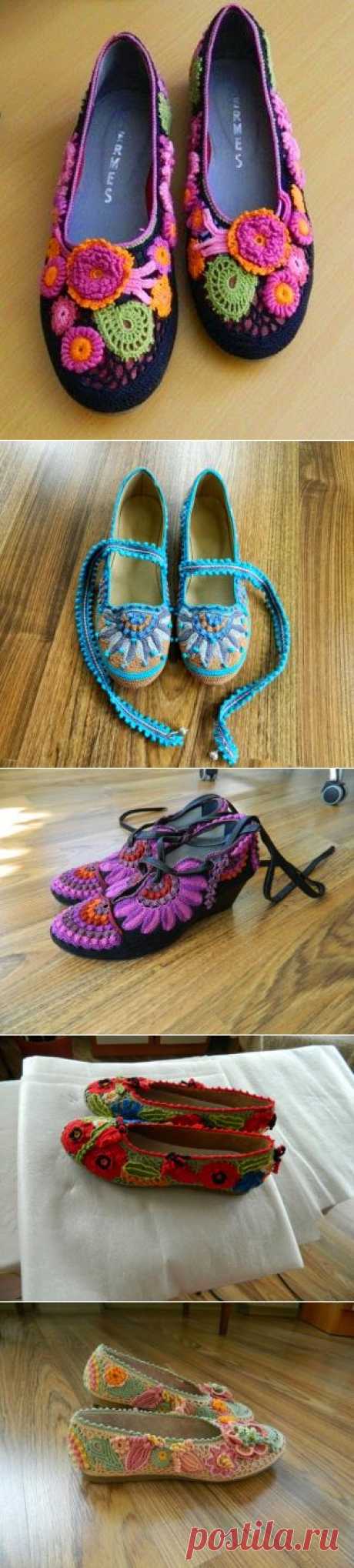 Irish crochet &amp;: Сказочные черевички.