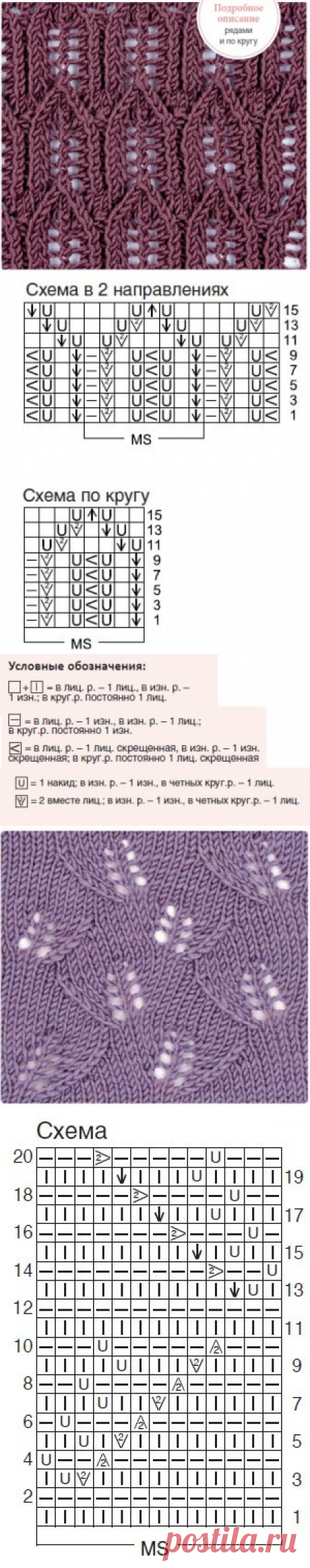 вязание спицами АЖУРЫ, СЕТКИ, КРУЖЕВА. | Раиса Фазлетдинова | Простые схемы. Экономим время на Постиле